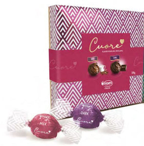 Cuore Square Box Dark & Milk Chocolate Truffles