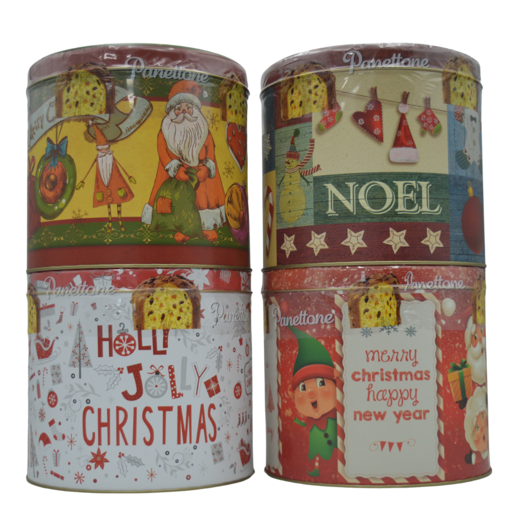 Panettone Tin with Classic Panettone - 1kg