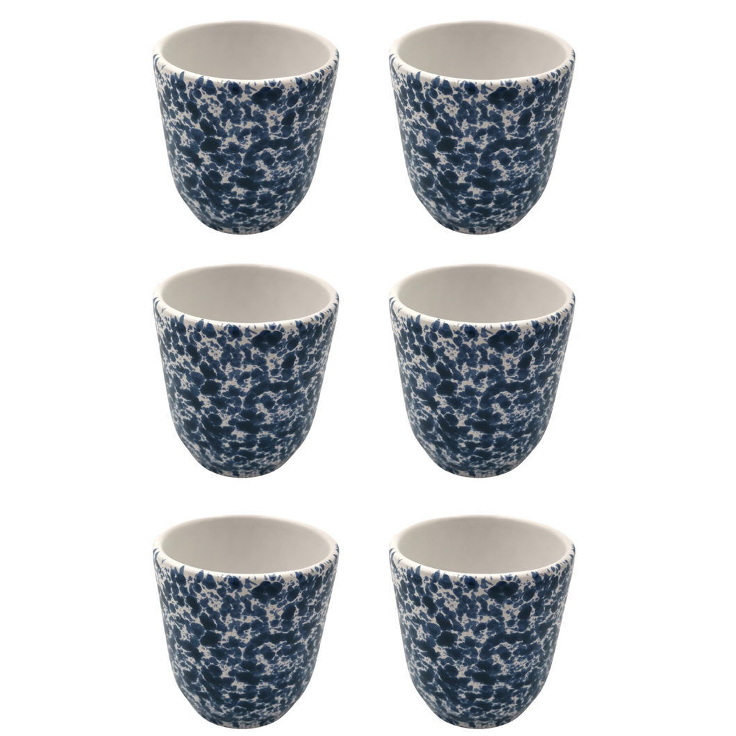 Blue Speckled Cup - 6 PACK